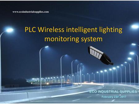 PLC Wireless intelligent lighting monitoring system