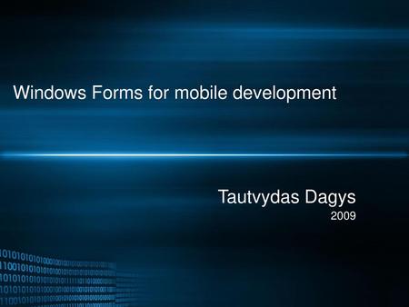 Windows Forms for mobile development