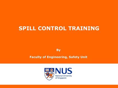 SPILL CONTROL TRAINING