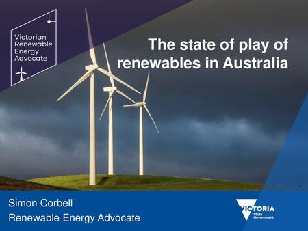 The state of play of renewables in Australia