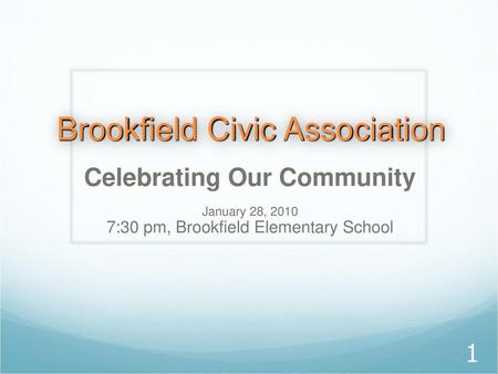 Brookfield Civic Association