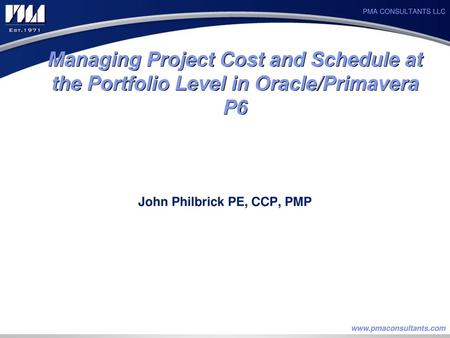 John Philbrick PE, CCP, PMP