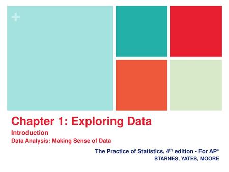 Chapter 1: Exploring Data