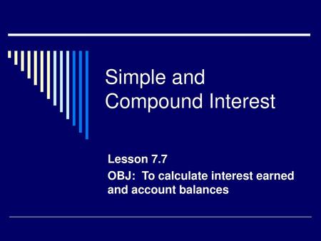 Simple and Compound Interest