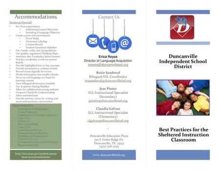 Accommodations Duncanville Independent School District