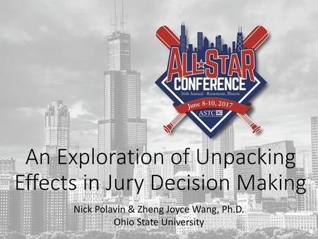 An Exploration of Unpacking Effects in Jury Decision Making