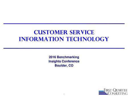 Customer Service Information Technology