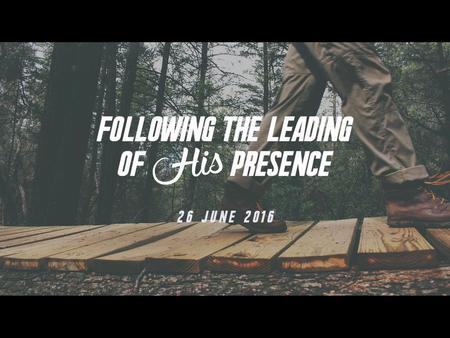 We must learn to host the presence of God