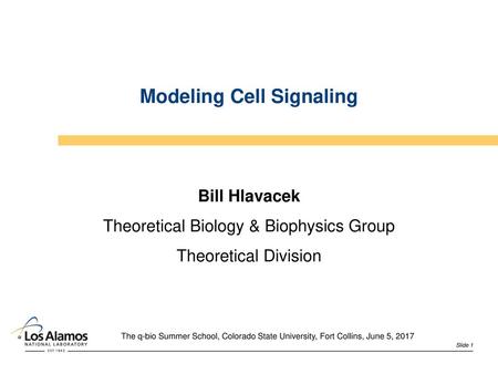 Modeling Cell Signaling