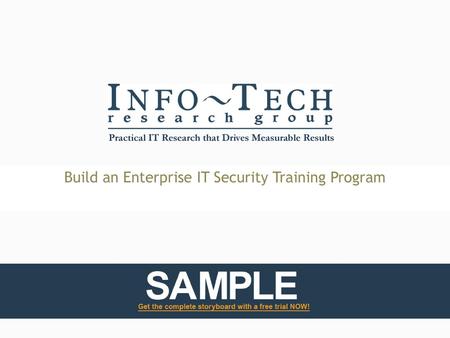 Build an Enterprise IT Security Training Program