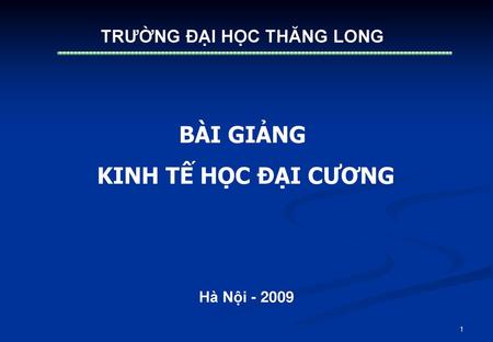 TRƯỜNG ĐẠI HỌC THĂNG LONG