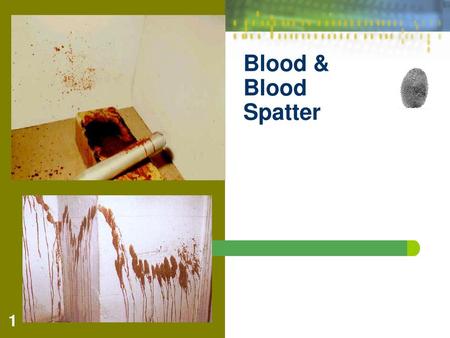 Blood & Blood Spatter.