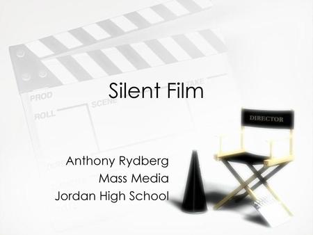 Anthony Rydberg Mass Media Jordan High School