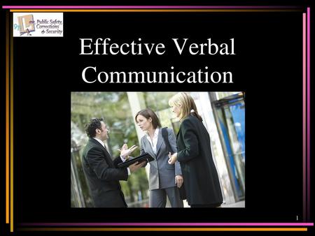 Effective Verbal Communication