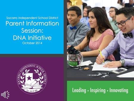 Parent Information Session: DNA Initiative