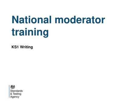 National moderator training