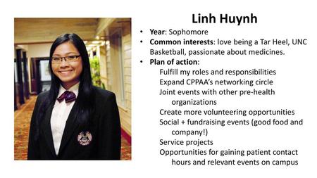 Linh Huynh Year: Sophomore