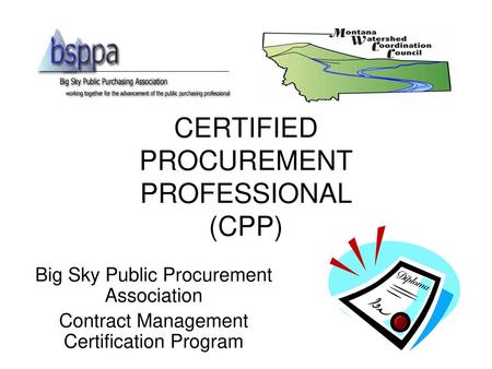 CERTIFIED PROCUREMENT PROFESSIONAL (CPP)