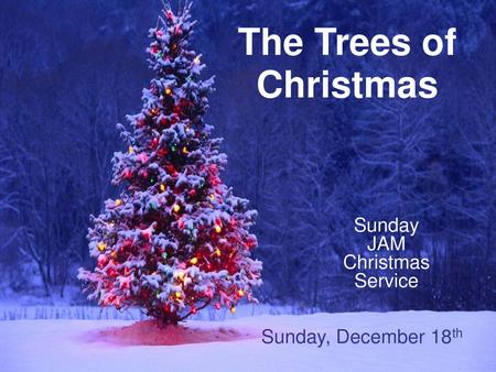 Sunday JAM Christmas Service