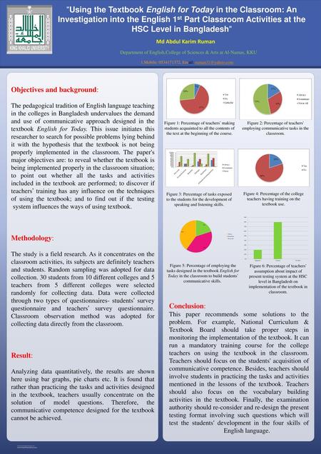 Using the Textbook English for Today in the Classroom: An Investigation into the English 1st Part Classroom Activities at the HSC Level in Bangladesh