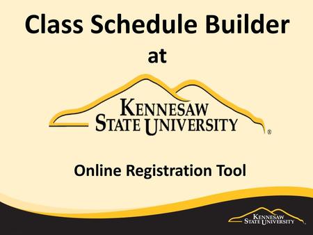 Class Schedule Builder at