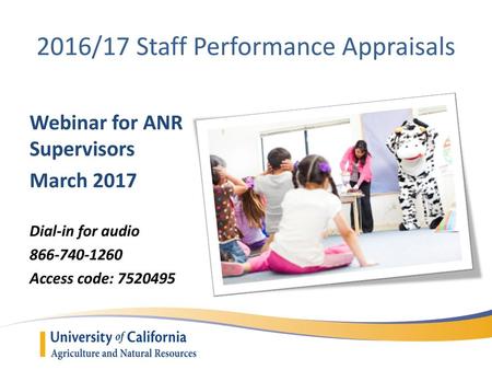 2016/17 Staff Performance Appraisals