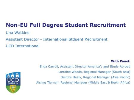 Non-EU Full Degree Student Recruitment