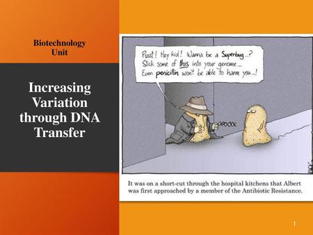 Increasing Variation through DNA Transfer