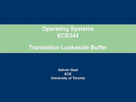 Translation Lookaside Buffer