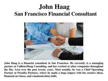 San Francisco Financial Consultant