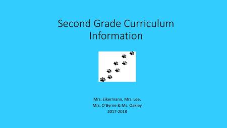 Second Grade Curriculum Information