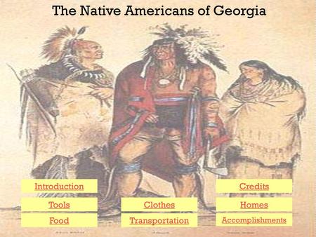 The Native Americans of Georgia