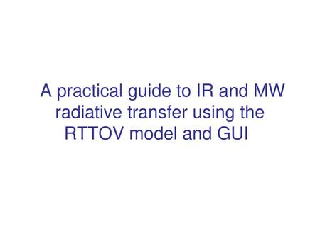 What is atmospheric radiative transfer?