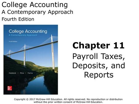 College Accounting A Contemporary Approach