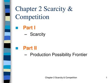 Chapter 2 Scarcity & Competition