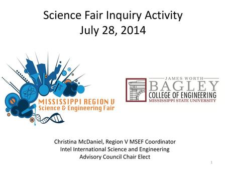 Science Fair Inquiry Activity July 28, 2014