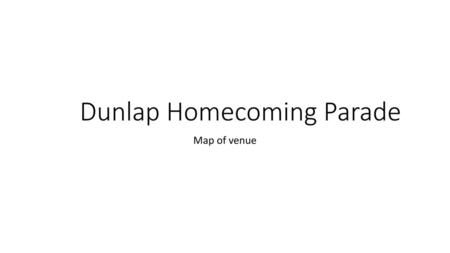 Dunlap Homecoming Parade