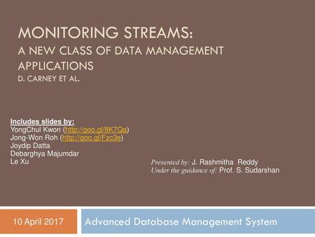 Advanced Database Management System