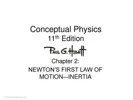 Conceptual Physics 11th Edition