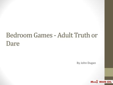 Bedroom Games - Adult Truth or Dare