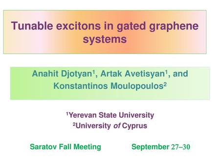 Tunable excitons in gated graphene systems