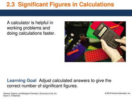 2.3 Significant Figures in Calculations