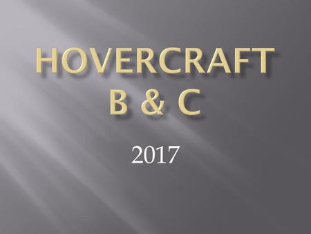 Hovercraft b & c 2017.