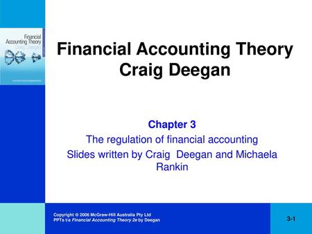 Financial Accounting Theory Craig Deegan