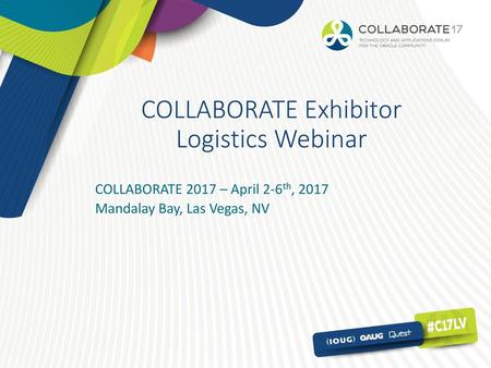 COLLABORATE Exhibitor Logistics Webinar