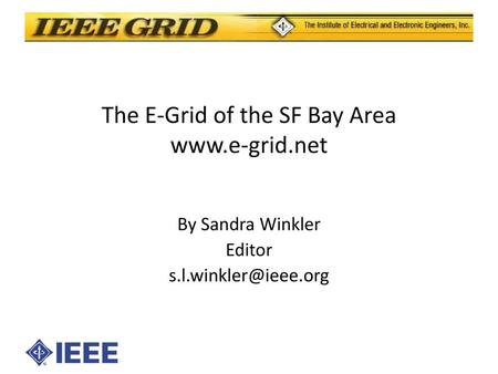 The E-Grid of the SF Bay Area