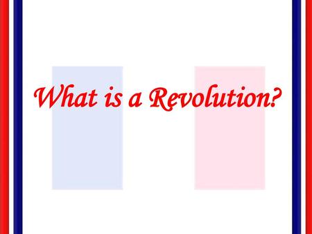 What is a Revolution?.