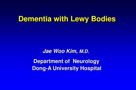 Dementia with Lewy Bodies