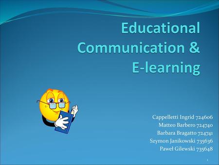 Educational Communication & E-learning