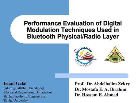 Islam Galal  Electrical Engineering Department